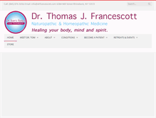 Tablet Screenshot of drfrancescott.com